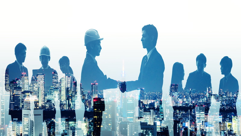 手をつなぐ・街